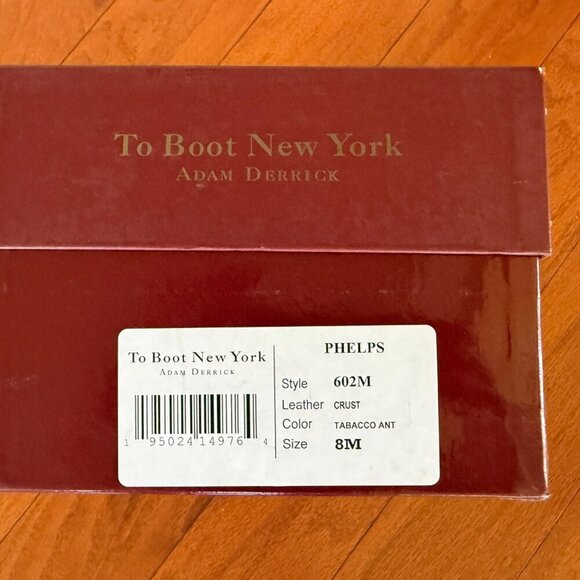 To Boot New York PHELPS Tobacco MADE IN ITALY - Picture 5 of 5